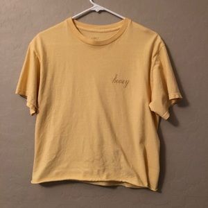 yellow brandy melville shirt